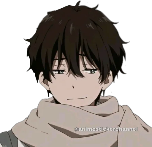 Стикер из набора HOTARO OREKI @animestickerchannel для Телеграм: Статические 😏