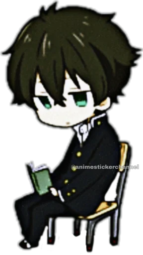 Стикер из набора HOTARO OREKI @animestickerchannel для Телеграм: Статические 😌