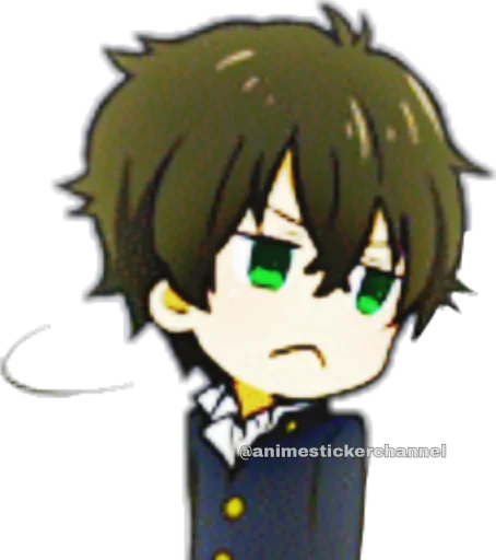Стикер из набора HOTARO OREKI @animestickerchannel для Телеграм: Статические 😒