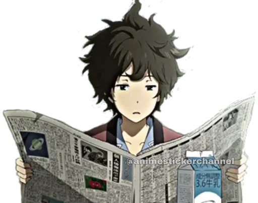 Стикер из набора HOTARO OREKI @animestickerchannel для Телеграм: Статические 🙂