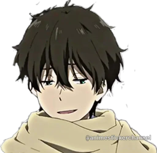 Стикер из набора HOTARO OREKI @animestickerchannel для Телеграм: Статические 😏