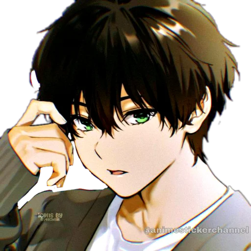 Стикер из набора HOTARO OREKI @animestickerchannel для Телеграм: Статические 😅