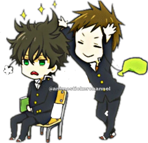 Стикер из набора HOTARO OREKI @animestickerchannel для Телеграм: Статические 😫