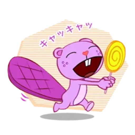 Стикер из набора Happy Tree Friends для Телеграм: Статические 😄