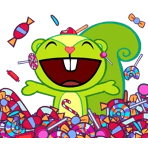 Стикер из набора Happy Tree Friends для Телеграм: Статические 😆
