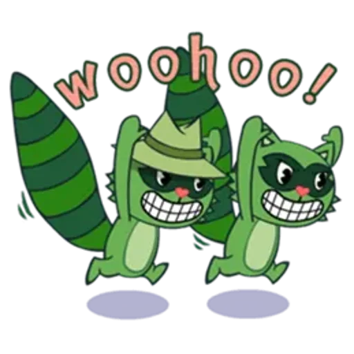 Стикер из набора Happy Tree Friends для Телеграм: Статические 😁