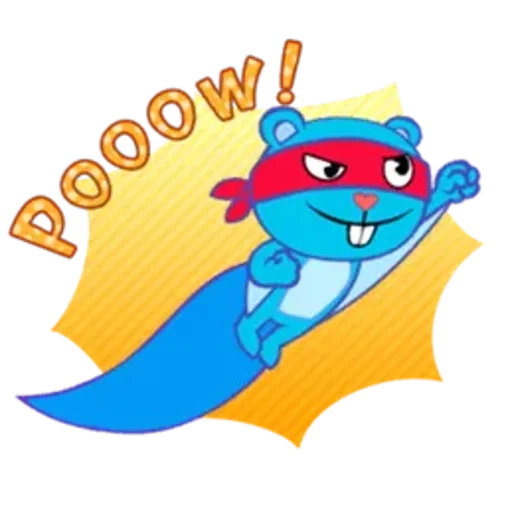 Стикер из набора Happy Tree Friends для Телеграм: Статические 😉
