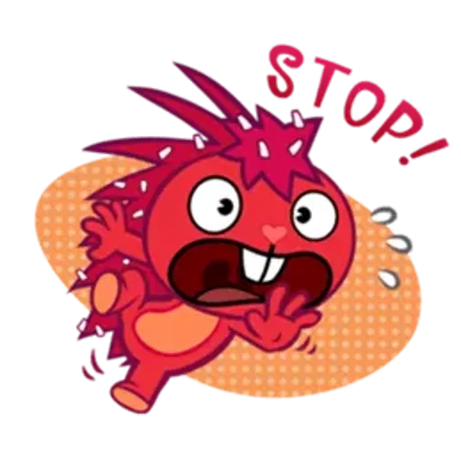 Стикер из набора Happy Tree Friends для Телеграм: Статические 😨