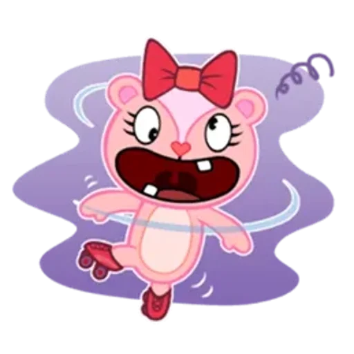 Стикер из набора Happy Tree Friends для Телеграм: Статические 😮