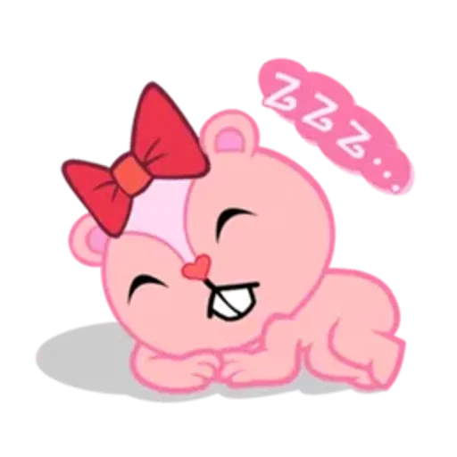 Стикер из набора Happy Tree Friends для Телеграм: Статические 😴