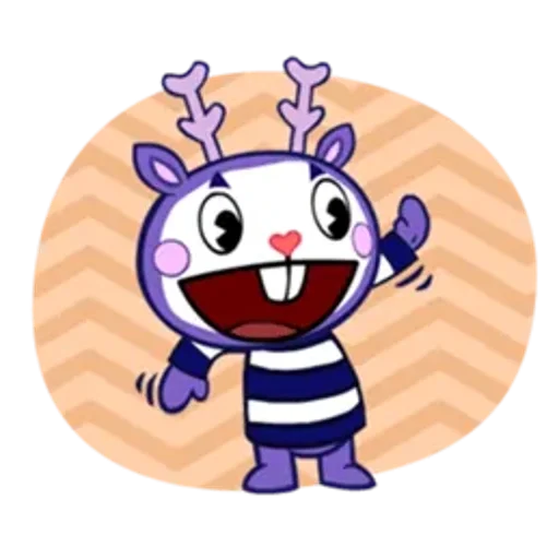 Стикер из набора Happy Tree Friends для Телеграм: Статические 😃