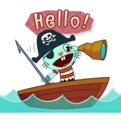 Стикер из набора Happy Tree Friends для Телеграм: Статические 😃