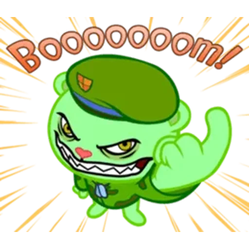 Стикер из набора Happy Tree Friends для Телеграм: Статические 😈