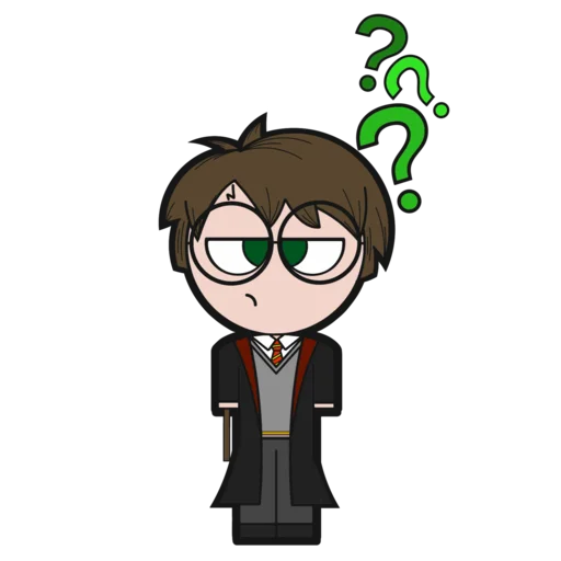 Стикер из набора HARRY POTTER @amadolls для Телеграм: Статические 🤔
