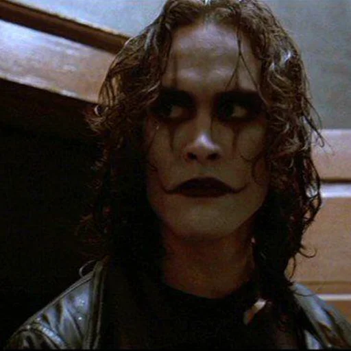 Стикер из набора The Crow 1994(by pourmecoffe) для Телеграм: Статические 🫤