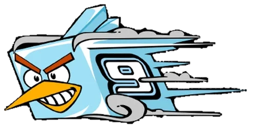 Стикер из набора Ice bird (стики by @Glistoperka) :: @fStikBot для Телеграм: Анимированные, Видео, Статические 9️⃣