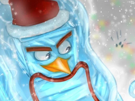 Стикер из набора Ice bird (стики by @Glistoperka) :: @fStikBot для Телеграм: Анимированные, Видео, Статические ❄