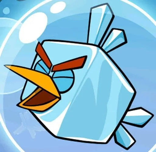 Стикер из набора Ice bird (стики by @Glistoperka) :: @fStikBot для Телеграм: Анимированные, Видео, Статические 🤬