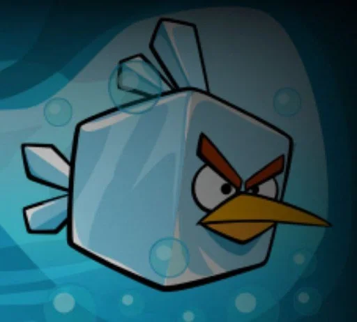 Стикер из набора Ice bird (стики by @Glistoperka) :: @fStikBot для Телеграм: Анимированные, Видео, Статические 😠