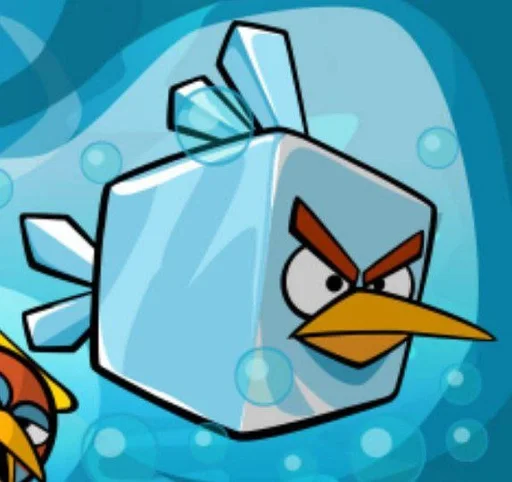 Стикер из набора Ice bird (стики by @Glistoperka) :: @fStikBot для Телеграм: Анимированные, Видео, Статические 😠