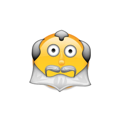 Стикер из набора Meme with emojis для Телеграм: Статические 👨‍🦳