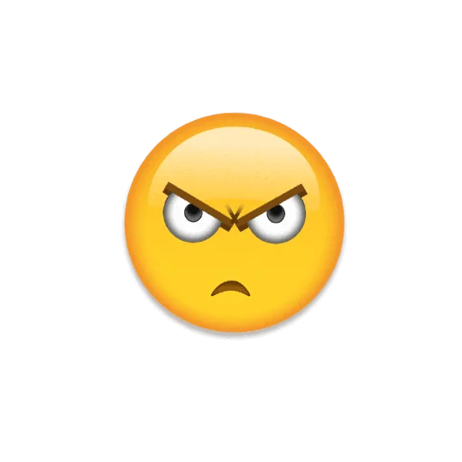 Стикер из набора Meme with emojis для Телеграм: Статические 😠