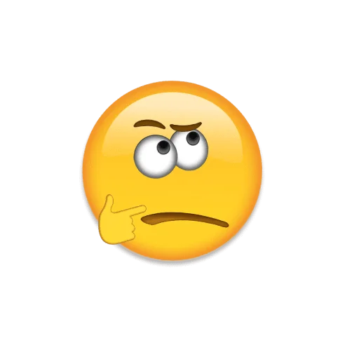 Стикер из набора Meme with emojis для Телеграм: Статические 🤔