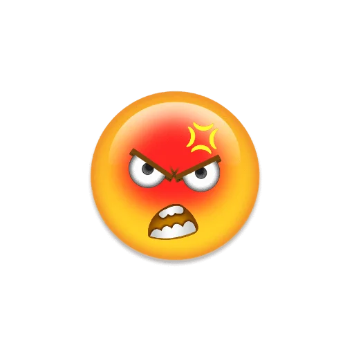 Стикер из набора Meme with emojis для Телеграм: Статические 😡