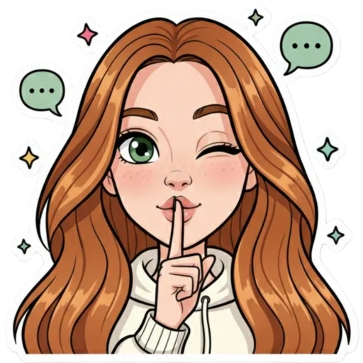 Стикер из набора Irinka @moy_yslygi для Телеграм: Статические 🤫