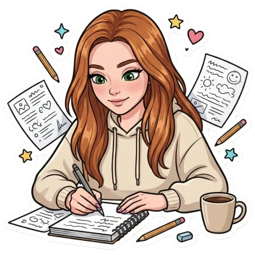 Стикер из набора Irinka @moy_yslygi для Телеграм: Статические 📕