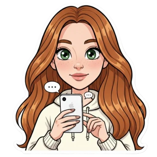 Стикер из набора Irinka @moy_yslygi для Телеграм: Статические 📕