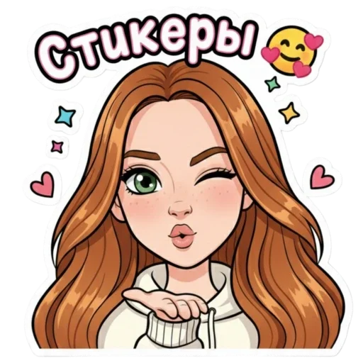 Стикер из набора Irinka @moy_yslygi для Телеграм: Статические ☺️