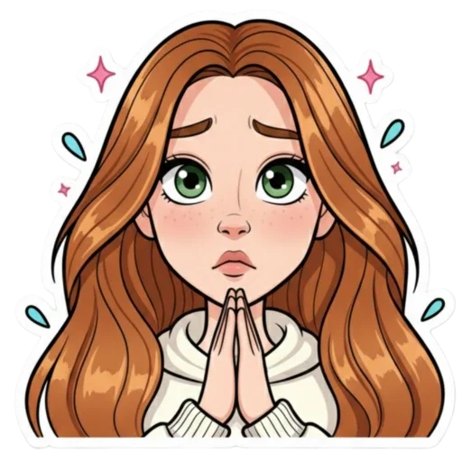 Стикер из набора Irinka @moy_yslygi для Телеграм: Статические 🙏