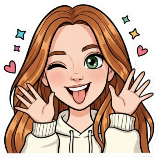 Стикер из набора Irinka @moy_yslygi для Телеграм: Статические 😜