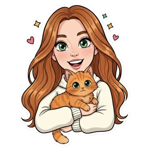 Стикер из набора Irinka @moy_yslygi для Телеграм: Статические 🐈