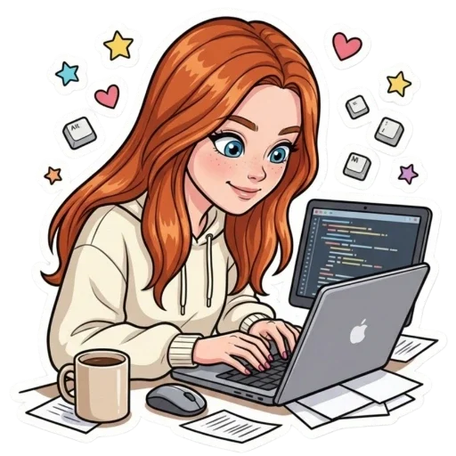 Стикер из набора Irinka @moy_yslygi для Телеграм: Статические ☝