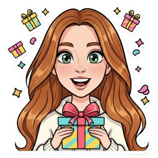 Стикер из набора Irinka @moy_yslygi для Телеграм: Статические 🎁