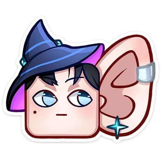 Стикер из набора Ирма | @Premium_Stikers для Телеграм: Анимированные, Статические 👂