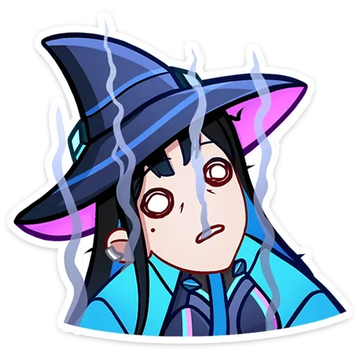 Стикер из набора Ирма | @Premium_Stikers для Телеграм: Анимированные, Статические 😵