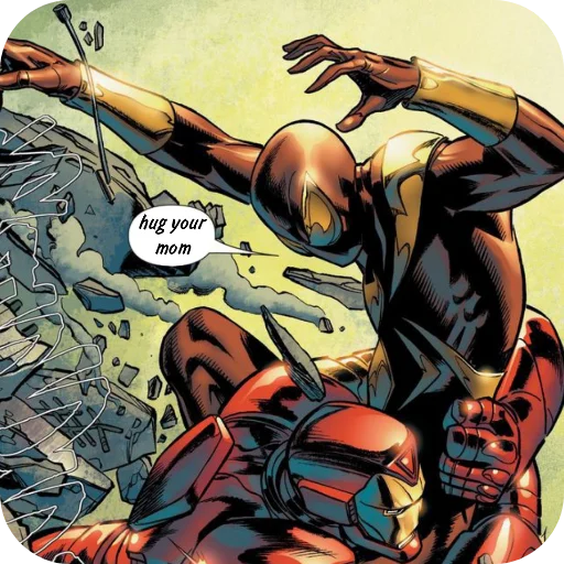Стикер из набора Iron Spider-Man • @Earth928B для Телеграм: Статические 🫂