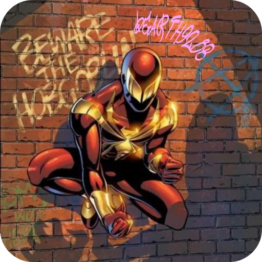 Стикер из набора Iron Spider-Man • @Earth928B для Телеграм: Статические 😠