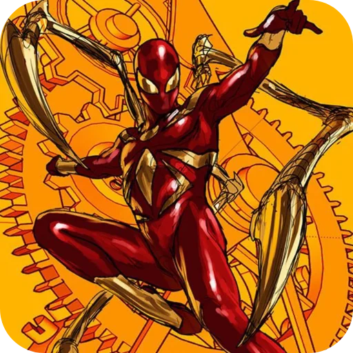 Стикер из набора Iron Spider-Man • @Earth928B для Телеграм: Статические ☀