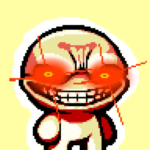Стикер из набора Isaac is Incredible | @windokistickers для Телеграм: Статические 😠