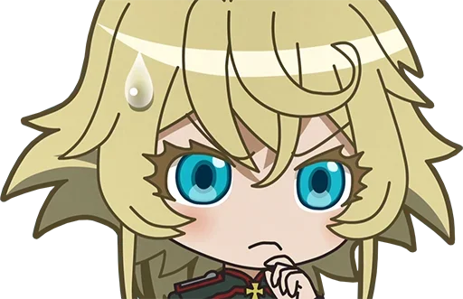 Стикер из набора Isekai Quartet - @Otakuzdream для Телеграм: Статические 🤔