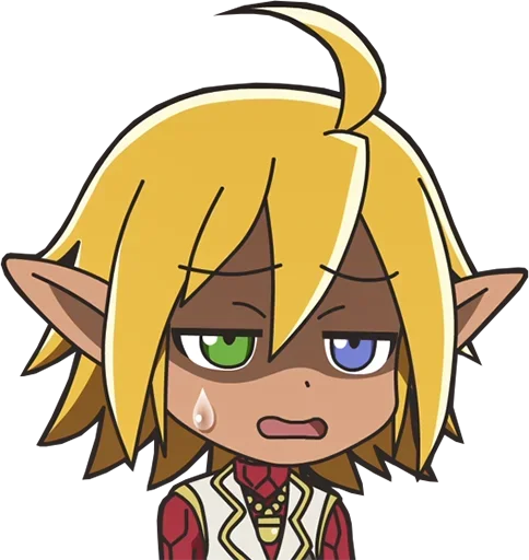 Стикер из набора Isekai Quartet - @Otakuzdream для Телеграм: Статические 😥