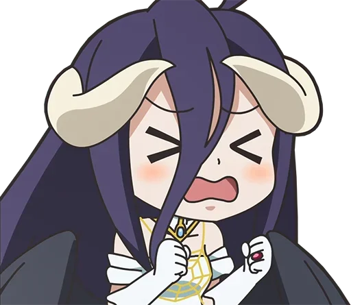 Стикер из набора Isekai Quartet - @Otakuzdream для Телеграм: Статические 😣