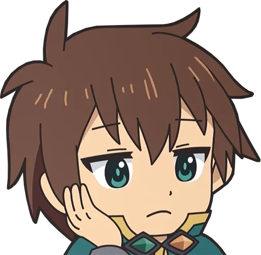 Стикер из набора Isekai Quartet - @Otakuzdream для Телеграм: Статические 😒