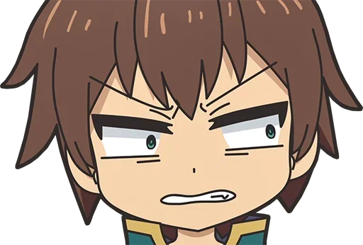 Стикер из набора Isekai Quartet - @Otakuzdream для Телеграм: Статические 😠