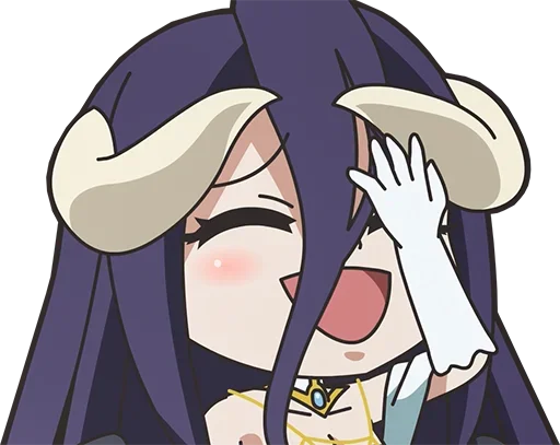 Стикер из набора Isekai Quartet - @Otakuzdream для Телеграм: Статические 😣