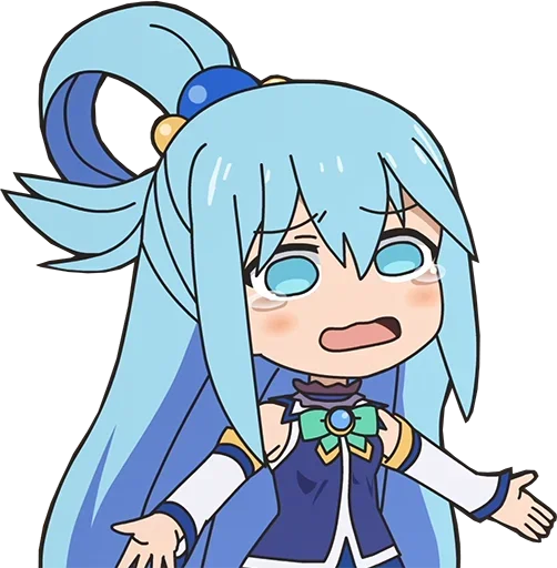 Стикер из набора Isekai Quartet - @Otakuzdream для Телеграм: Статические 😰